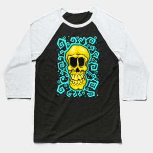 Skull and Swirlies Baseball T-Shirt
